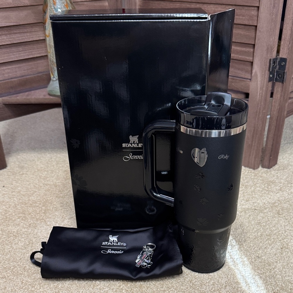 Stanley Jenny Ruby Collab Midnight Black Travel Mug with Handle